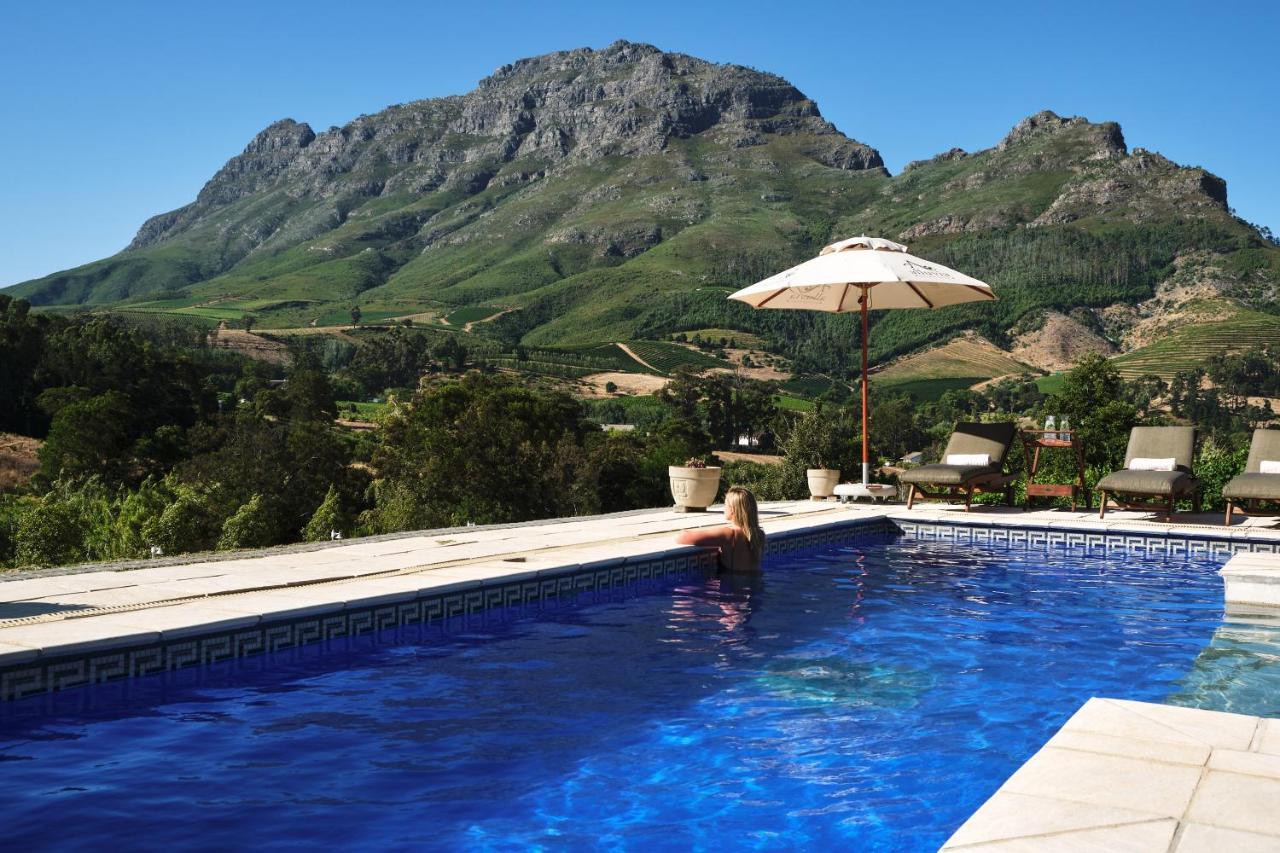 Alluvia Boutique Winery & Luxury Accommodation Stellenbosch Exterior foto View of the Sierra de Aracena